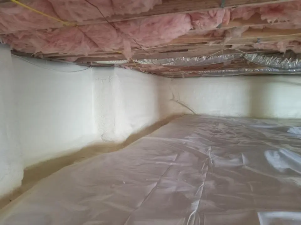 Crawl space encapsulation with closed-cell spray foam for Spray Foam Roofing in Kearns